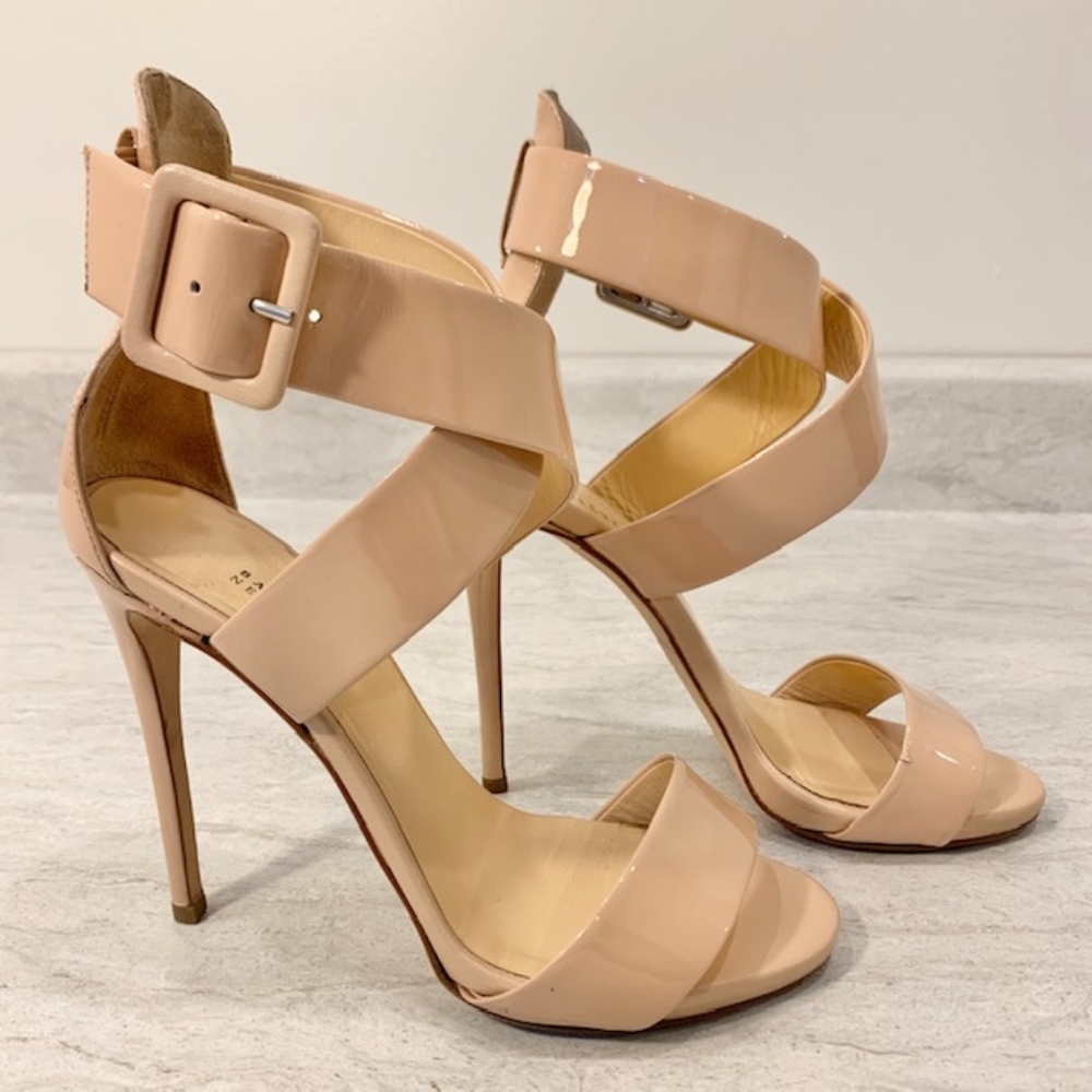 Barney New York Beige Heel with Buckle